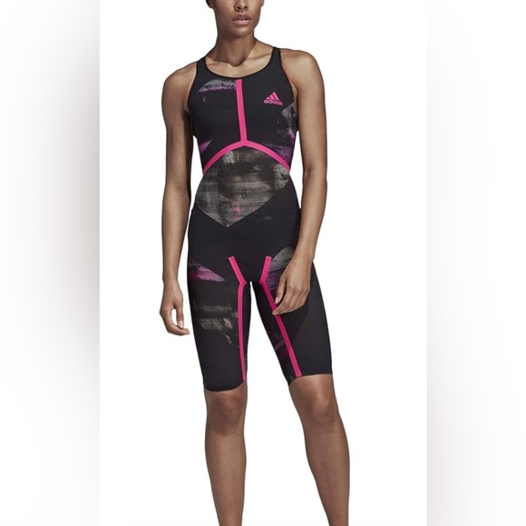 NWT Adidas Adizero XVIII Freestyle Closed Back FINA Swimsuit CD5235 Women's